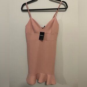 Forever 21 Blush Pink V-Neck Dress NWT